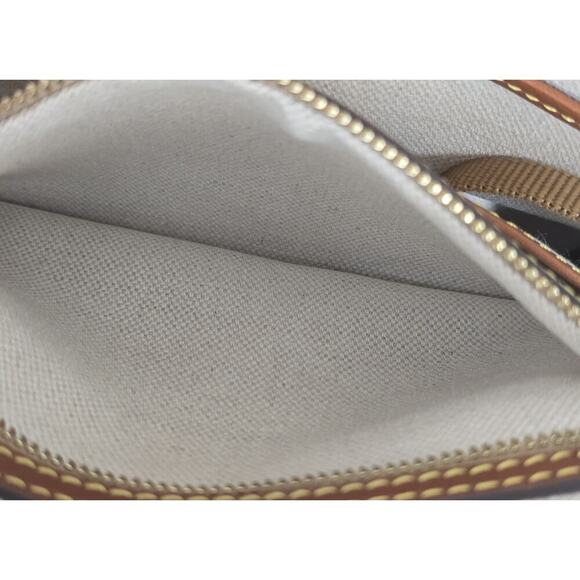 Dooney & Bourke Domed Satchel /Crossbody Taupe/Tan Pebble Leather & Tan Wallet - Picture 14 of 16